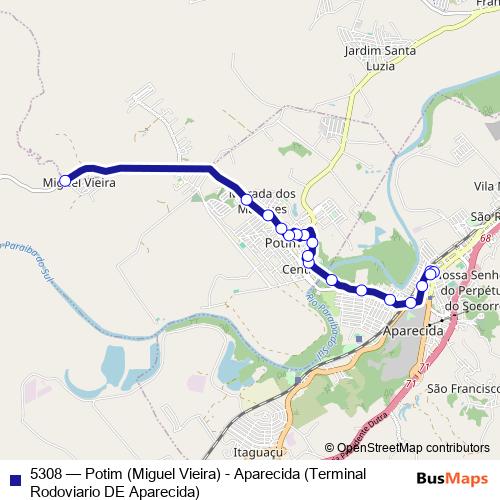 5308 bus Line Map