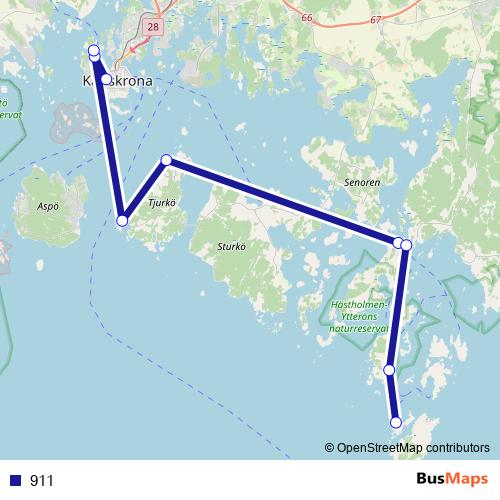 911 ferry Line Map