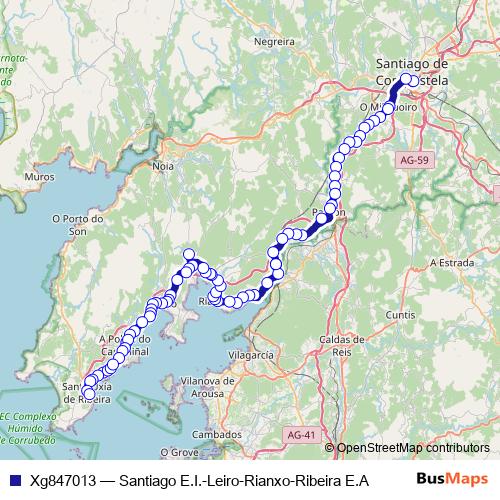 Xg847013 bus Line Map