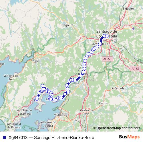 Xg847013 bus Line Map