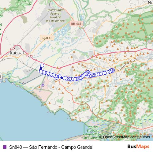 Sn840 bus Line Map