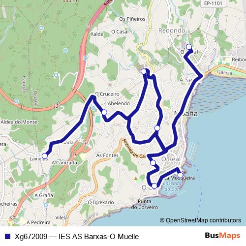 Xg672009 bus Line Map
