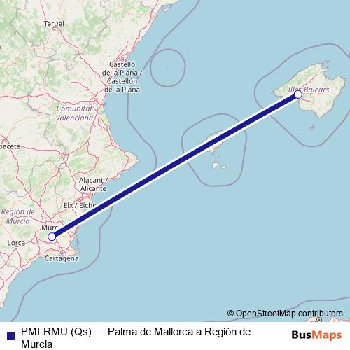 PMI-RMU (Qs) air Line Map