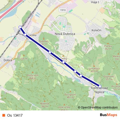 Os 13417 rail Line Map