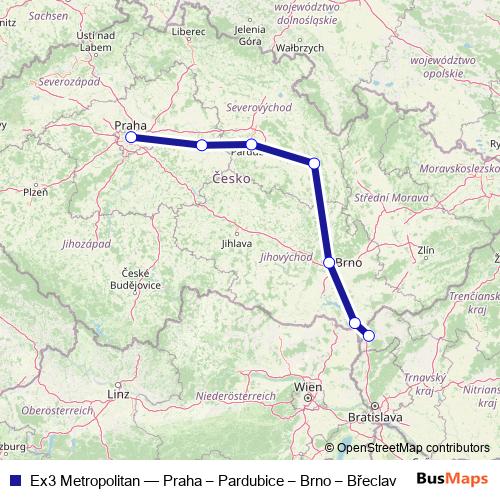 Ex3 Metropolitan rail Line Map