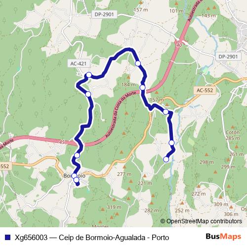 Xg656003 bus Line Map