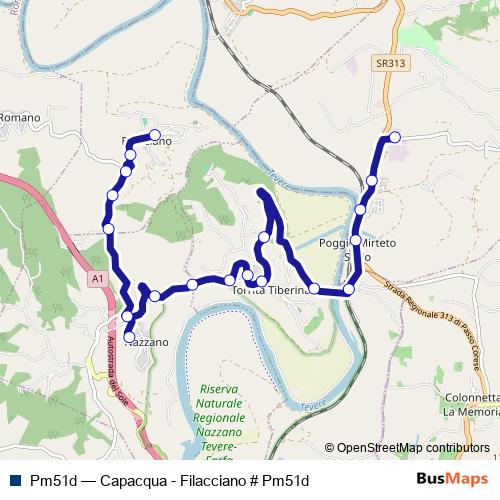 Pm51d bus Line Map