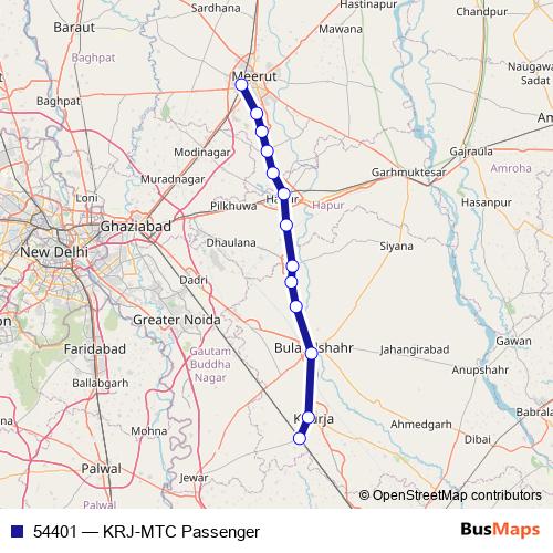54401 rail Line Map