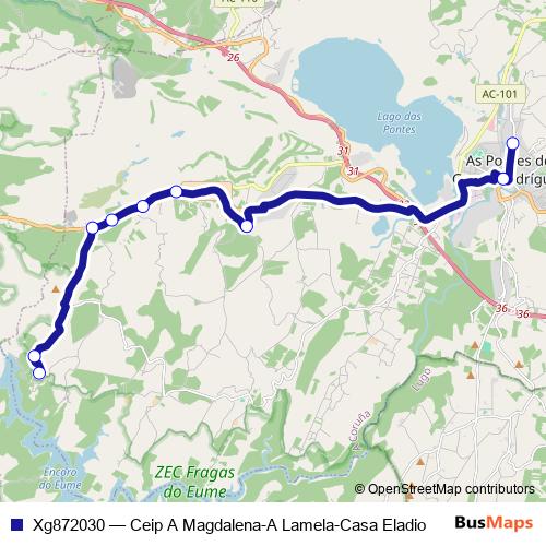 Xg872030 bus Line Map