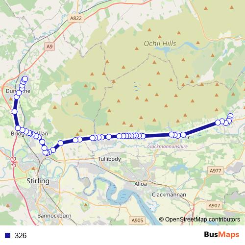 326 bus Line Map