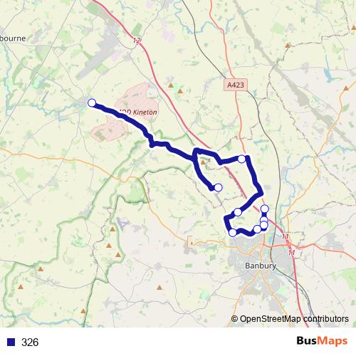 326 bus Line Map