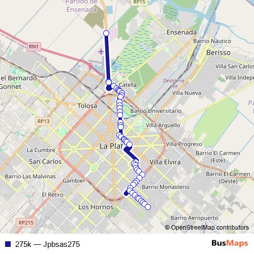 275k bus Line Map