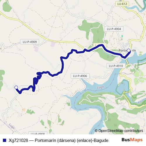 Xg721028 bus Line Map