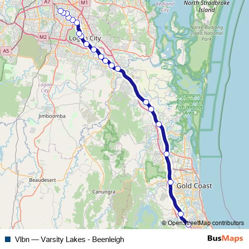 Vlbn rail Line Map