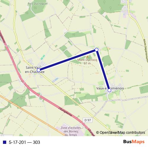 5-17-201 bus Line Map