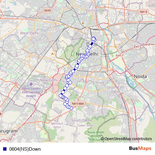 0604(NS)Down bus Line Map