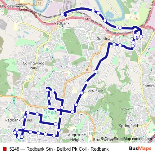 5248 bus Line Map