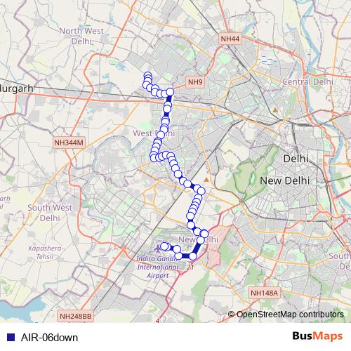 AIR-06down bus Line Map
