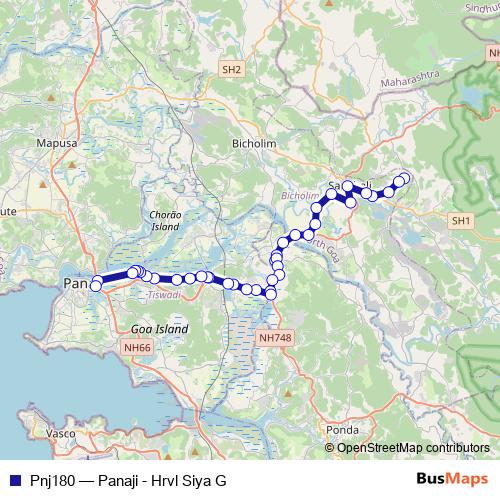 Pnj180 bus Line Map