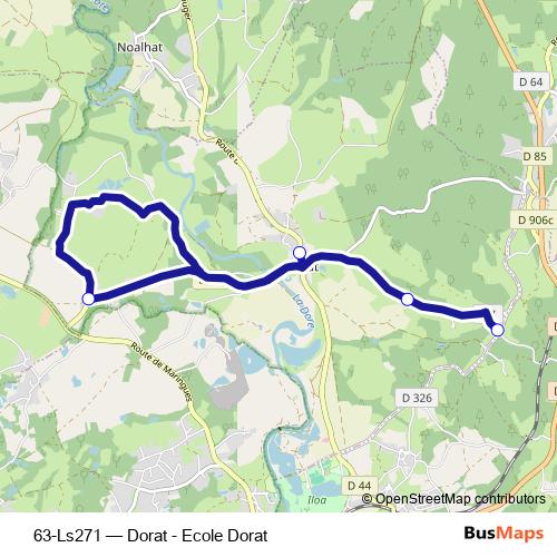 63-Ls271 bus Line Map