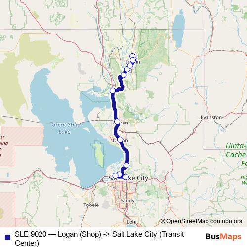 SLE 9020 bus Line Map