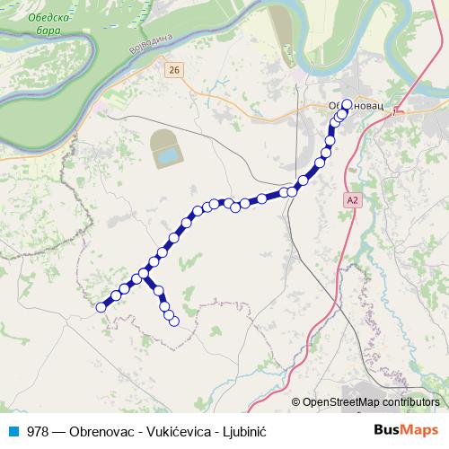 978 bus Line Map