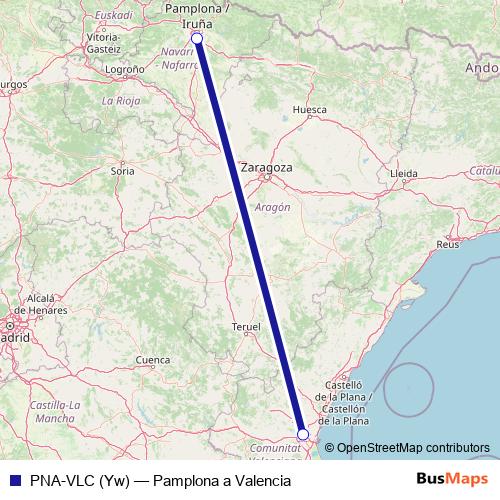 PNA-VLC (Yw) air Line Map