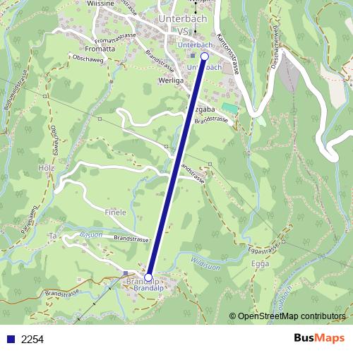 2254 cable-car Line Map