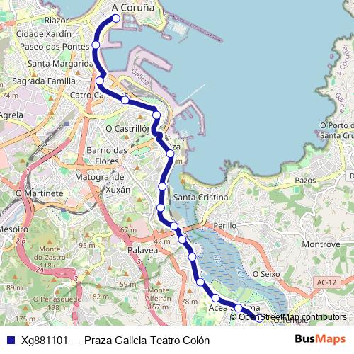 Xg881101 bus Line Map
