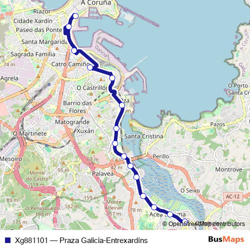 Xg881101 bus Line Map