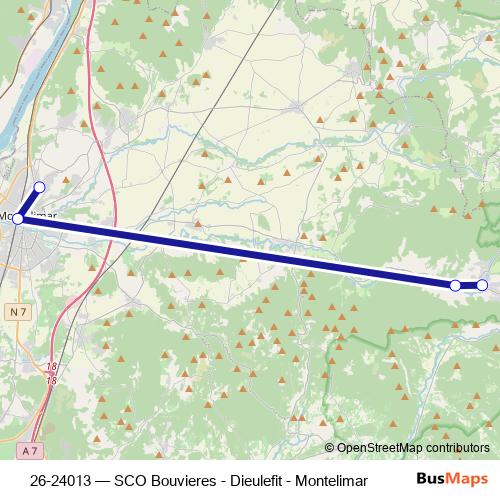 26-24013 bus Line Map
