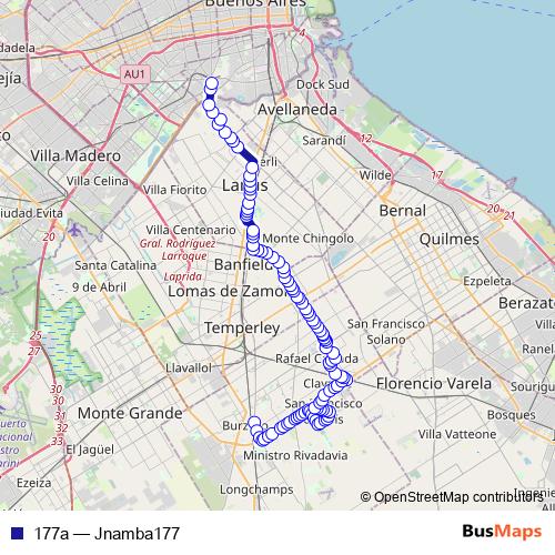 177a bus Line Map