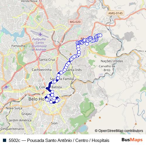5502c bus Line Map