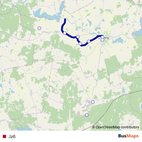 Jz6 bus Line Map