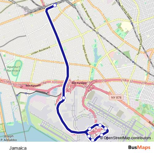 Jamaica bus Line Map