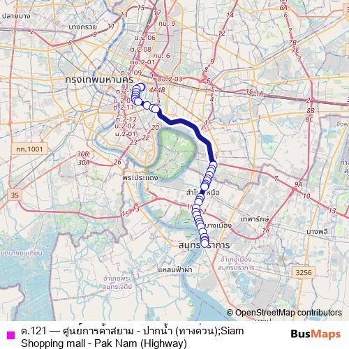 ต.121 bus Line Map