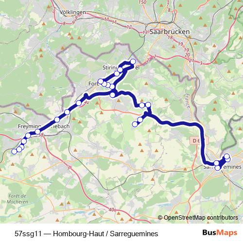 57ssg11 bus Line Map