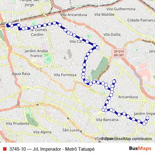 3745-10 bus Line Map