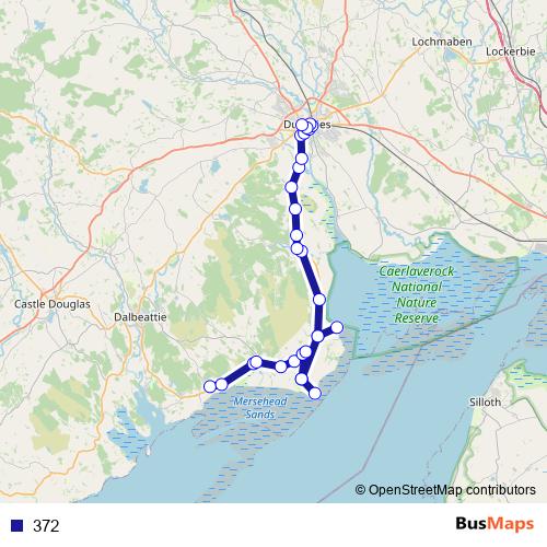 372 bus Line Map
