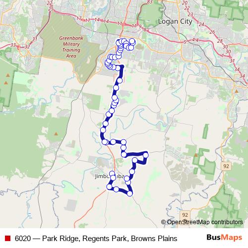 6020 bus Line Map