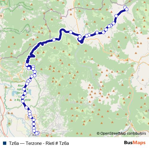 Tz6a bus Line Map