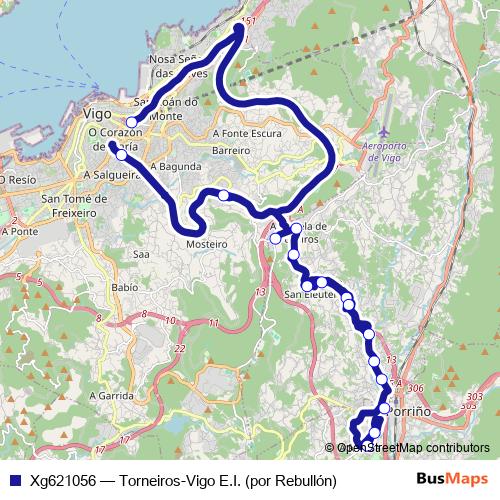Xg621056 bus Line Map