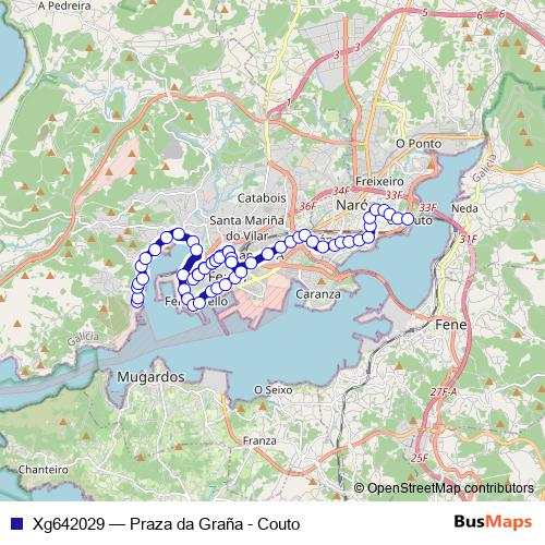 Xg642029 bus Line Map