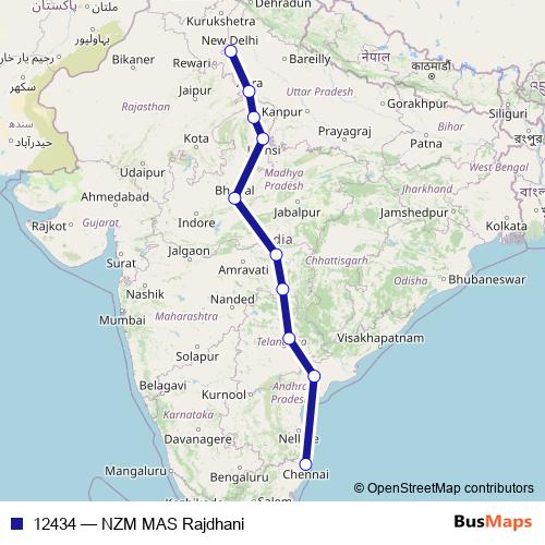 12434 rail Line Map