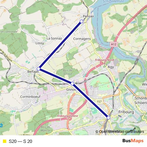 S20 rail Line Map