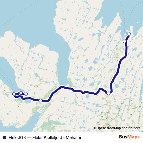 Fleks813 bus Line Map
