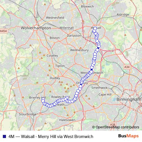 4M bus Line Map