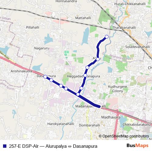 257-E DSP-Alr bus Line Map