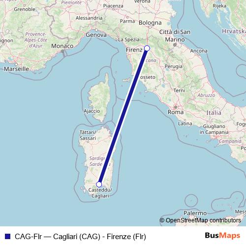 CAG-Flr air Line Map