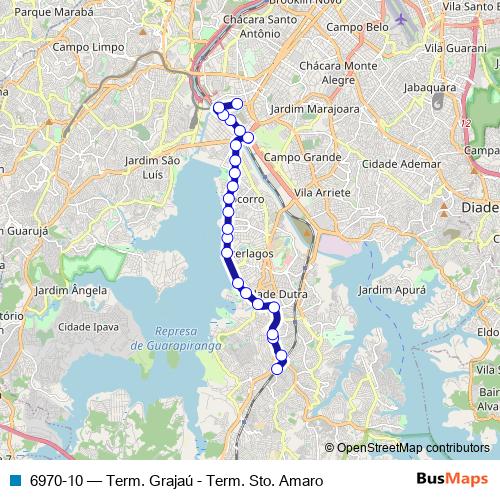 6970-10 bus Line Map